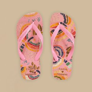 Pink Colorful Birds Havaianas Sandals
 – FARM Rio