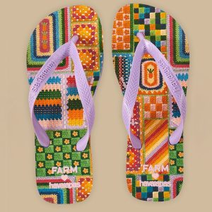 Mixed Crochet Havaianas Sandals
 – FARM Rio