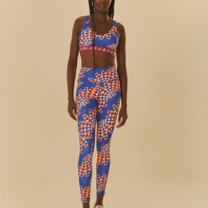 Adidas Farm Psychedelic Wave Blue Leggings
 – FARM Rio