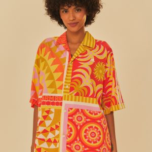 Adidas Farm Solar Kaleidoscope Pink Top
 – FARM Rio