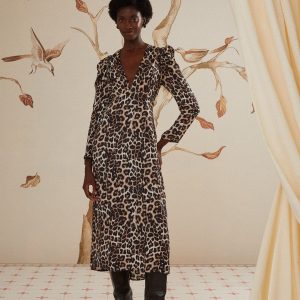 Cream Natural Skin LENZING™ ECOVERO™ Viscose Midi Dress
 – FARM Rio