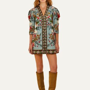 Blue Beauty Bouquet Mini Dress
 – FARM Rio