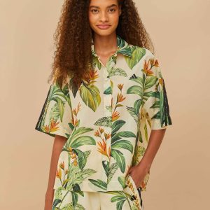 Adidas Tropical Breeze Cream White Shirt
 – FARM Rio
