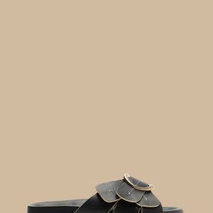 Black Daisy Slide Sandal
 – FARM Rio
