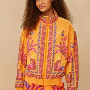 Adidas Tropical Breeze Bright Orange Jacket
 – FARM Rio