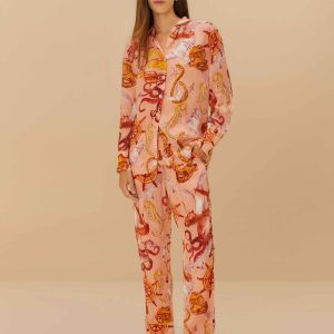 Pink Nautical Wonder Pajama Pants
 – FARM Rio