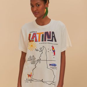 Off-White America Latina Relaxed T-Shirt
 – FARM Rio