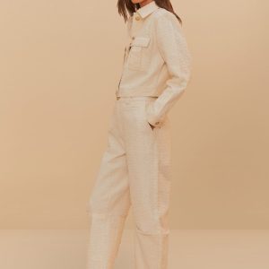 Off-White Twill Laser Carpenter Pants
 – FARM Rio