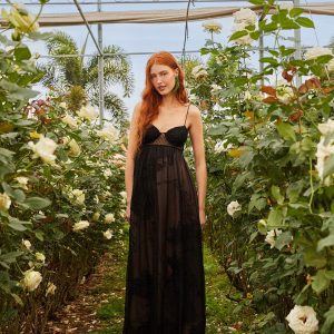 Black Special Lace Sleeveless Maxi Dress
 – FARM Rio