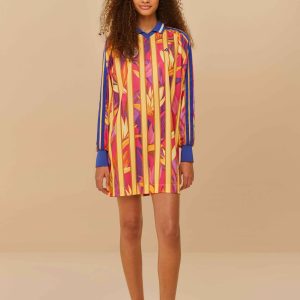 Adidas Stripes Of Paradise Bold Pink Dress
 – FARM Rio