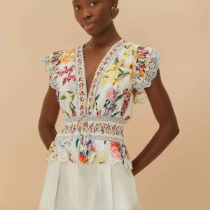 Off-White Richelieu Euroflax™ Premium Linen Shorts
 – FARM Rio