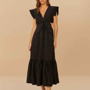 Black Butterfly Midi Dress
 – FARM Rio