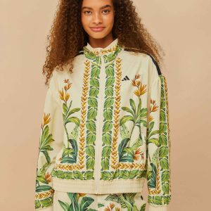 Adidas Tropical Breeze Cream White Jacket
 – FARM Rio