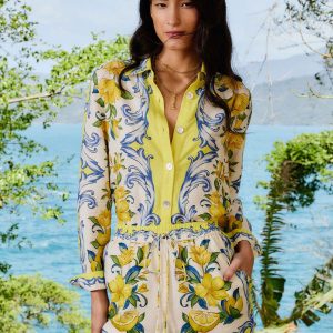 Off-White Sicily Scarf LENZING™ ECOVERO™ Euroflax™ Shorts
 – FARM Rio