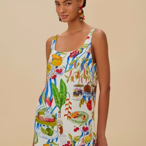 Off-White Fresh Table Euroflax™ Premium Linen Mini Dress
 – FARM Rio