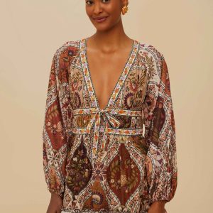 Multicolor Romantic Nature Mini Dress
 – FARM Rio