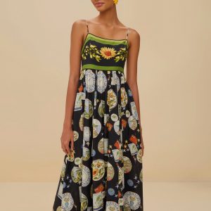 Black Trip Souvenir Maxi Dress
 – FARM Rio