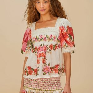 Off-White Summer Fruit Mini Skirt
 – FARM Rio