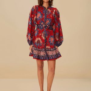 Red Luang Mini Dress
 – FARM Rio
