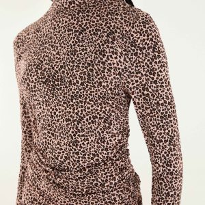 Pink Baby Leopard Jersey Blouse
