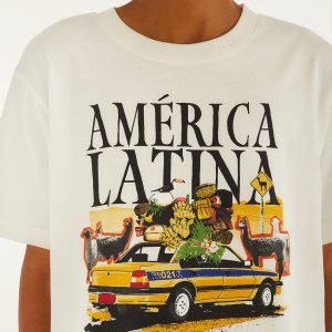 Off-White America Latina Relaxed Organic Cotton T-Shirt