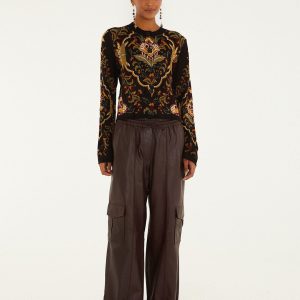 Burgundy Leather Pants