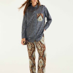 Brown Wonderful Arabesque Pants