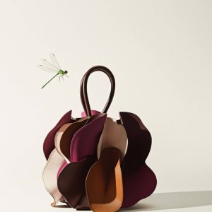 Multicolor Leather Flower Bag
