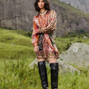 Mixed Winter Garden Lenzing™ Ecovero™ Viscose Mini Dress