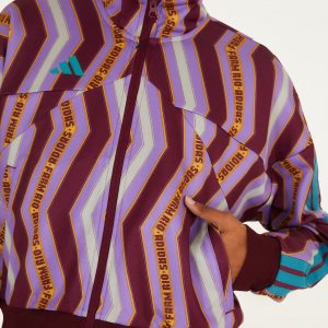 Zig Zag Stripes Lilac Adidas Tiro Jacket