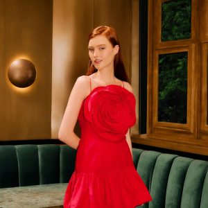 Red Balloon Mini Dress