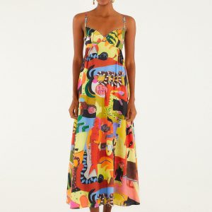 Ana Leovy Farm Rio Sleeveless Maxi Dress