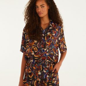 Multicolor Flying Toucans Lenzing™ Ecovero™ Shorts