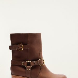 Distressed Leather Boot