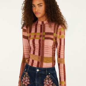 Thalita Long-Sleeve Knitted Top