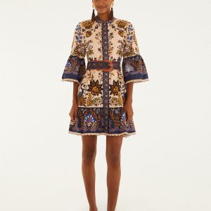 Pink Marvelous Garden Organic Cotton Mini Dress