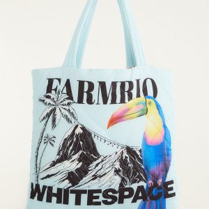 Blue Toucan Puffer Bag