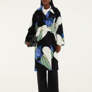 Lovely Anthurium Fleece Coat