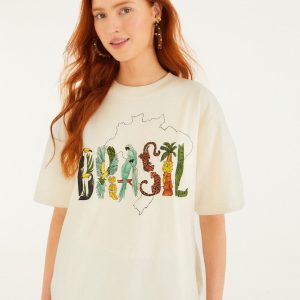 Off-White Brasil Organic Cotton T-Shirt