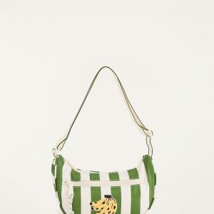 Green Tropical Banana Shoulder Bag