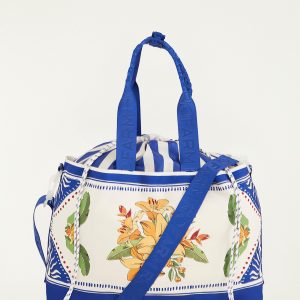 Blue Carioca Tropical Destiny Drawstring Tote Bag