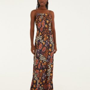 Black Lili Slip Maxi Dress