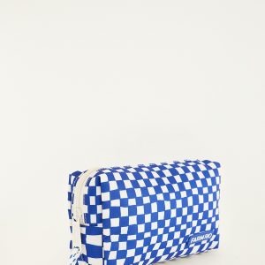 Blue Checkered Dream Pouch Bag