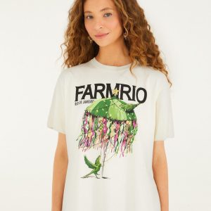 Off-White Xmas Bikinis Organic Cotton T-Shirt