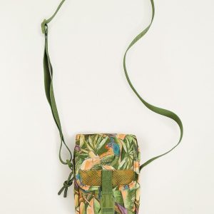 Green Bird Jungle Crossbody Bag