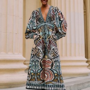 Multicolor Balamana Maxi Dress