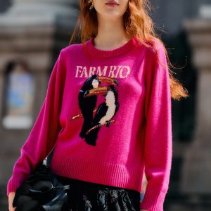 Pink Farm Rio Toucan Knit Sweater