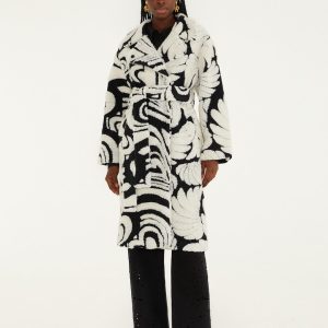 Hearts And Bananas Fleece Coat