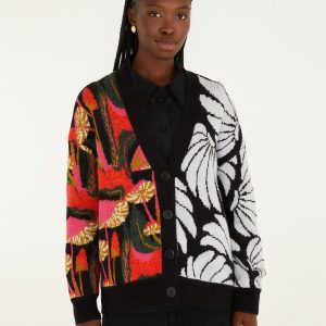 Mix Wild Mushrooms Knit Cardigan